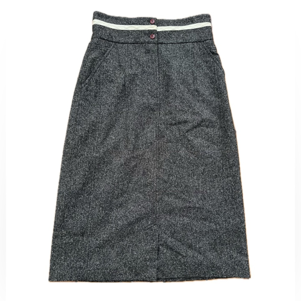 Tory Burch Wool/Silk Blend Pencil Skirt - Picture 5 of 8